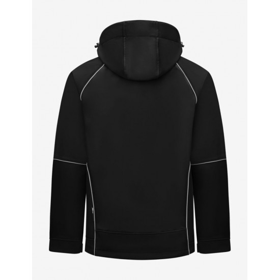 Walter, softshell jas, zwart