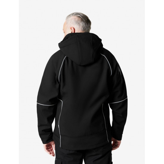 Walter, softshell jas, zwart