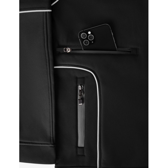 Walter, softshell jas, zwart