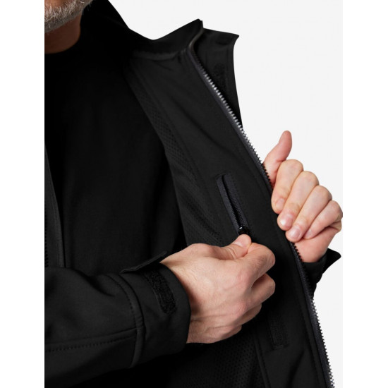 Walter, softshell jas, zwart