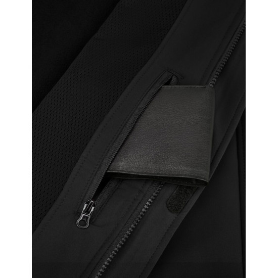 Walter, softshell jas, zwart