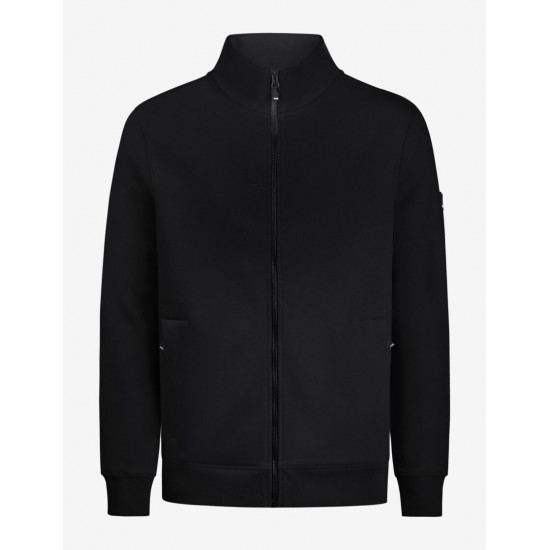 Eugen, sweater met rits, zwart Eugen, sweater met rits, zwart