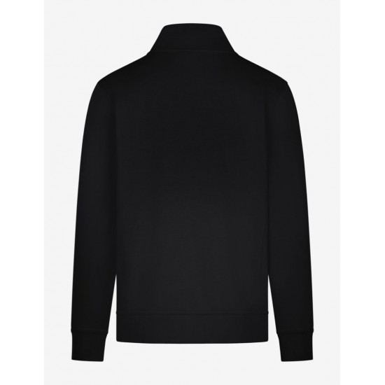 Eugen, sweater met rits, zwart Eugen, sweater met rits, zwart