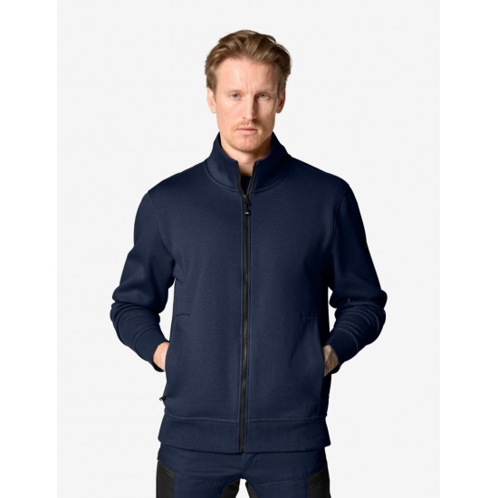 Eugen, sweater met rits, marine Eugen, sweater met rits, marine
