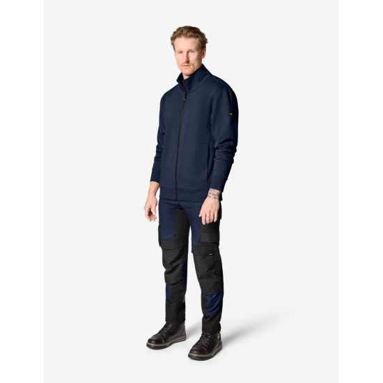 Eugen, sweater met rits, marine Eugen, sweater met rits, marine
