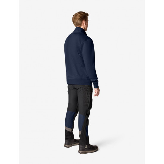 Eugen, sweater met rits, marine Eugen, sweater met rits, marine