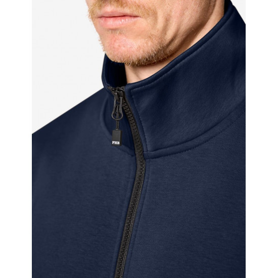 Eugen, sweater met rits, marine Eugen, sweater met rits, marine