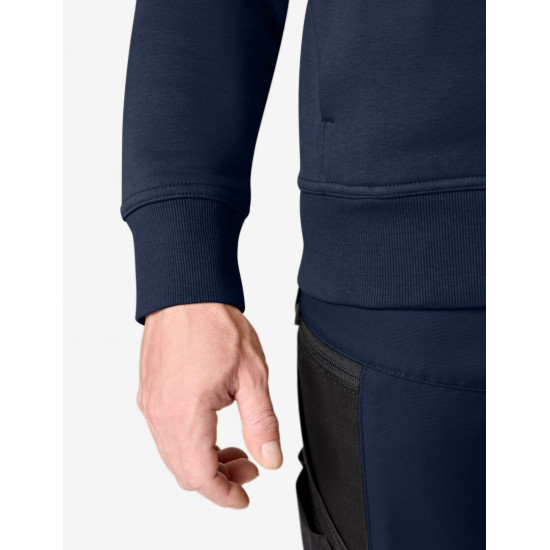 Eugen, sweater met rits, marine Eugen, sweater met rits, marine