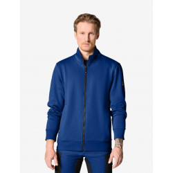 Eugen, sweater met rits, korenblauw Eugen, sweater met rits, korenblauw