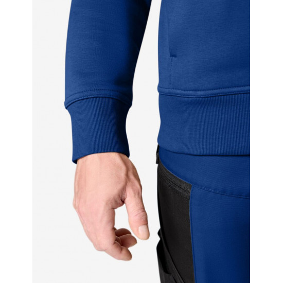 Eugen, sweater met rits, korenblauw Eugen, sweater met rits, korenblauw