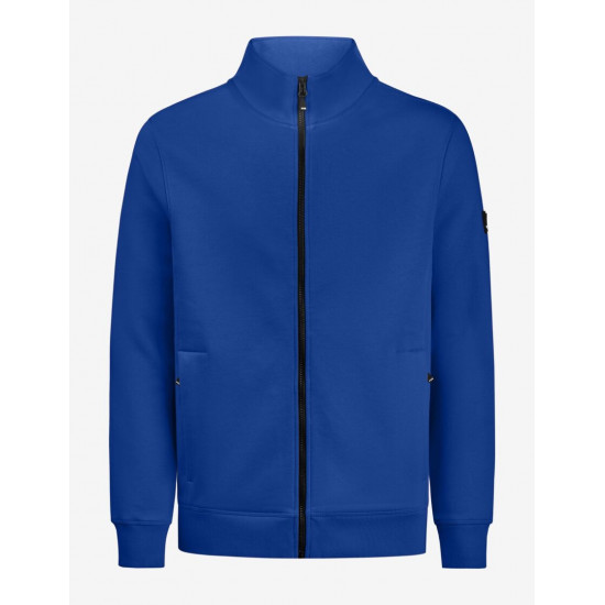 Eugen, sweater met rits, korenblauw Eugen, sweater met rits, korenblauw