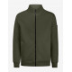 Eugen, sweater met rits, olijf Eugen, sweater met rits, olijf