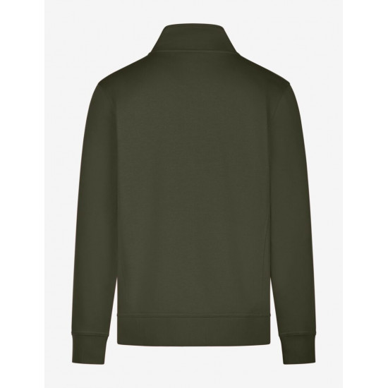 Eugen, sweater met rits, olijf Eugen, sweater met rits, olijf