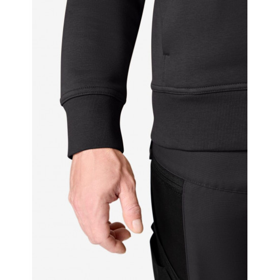 Eugen, sweater met rits, antraciet