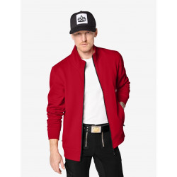Eugen, sweater met rits, rood Eugen, sweater met rits, rood