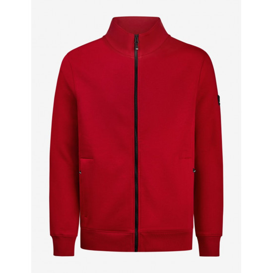 Eugen, sweater met rits, rood