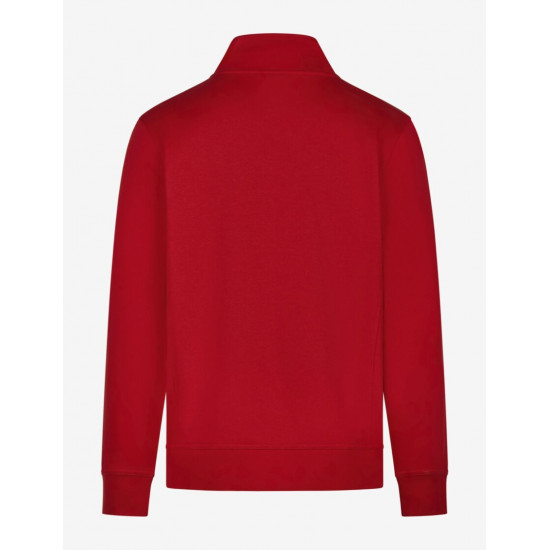 Eugen, sweater met rits, rood