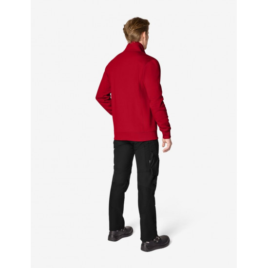 Eugen, sweater met rits, rood