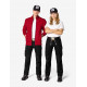 Eugen, sweater met rits, rood