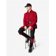 Eugen, sweater met rits, rood