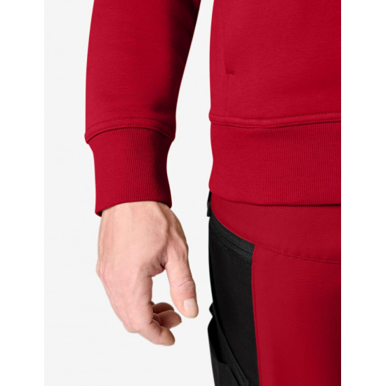 Eugen, sweater met rits, rood