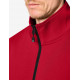 Eugen, sweater met rits, rood