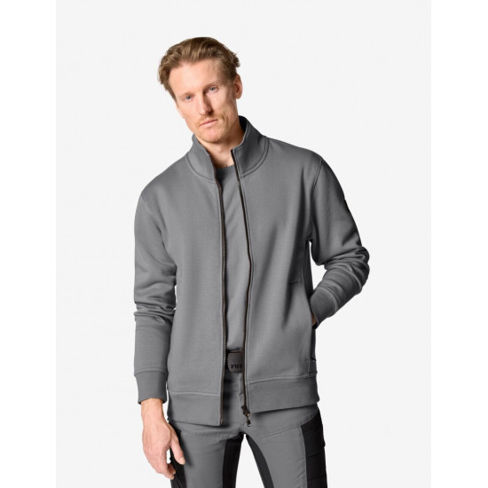 Eugen, sweater met rits, grijs Eugen, sweater met rits, grijs