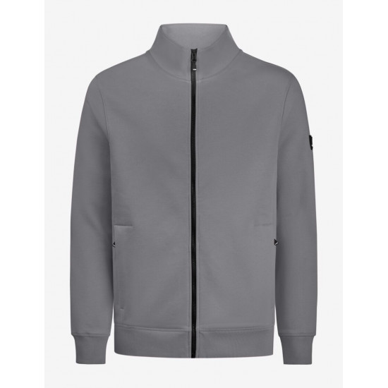 Eugen, sweater met rits, grijs Eugen, sweater met rits, grijs