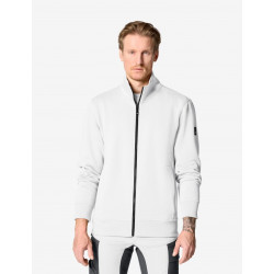 Eugen, sweater met rits, wit Eugen, sweater met rits, wit