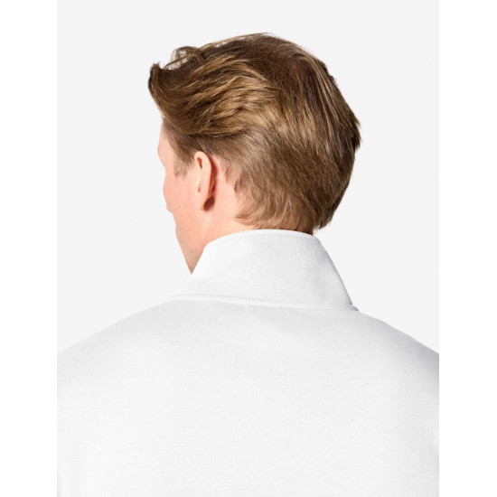 Eugen, sweater met rits, wit Eugen, sweater met rits, wit