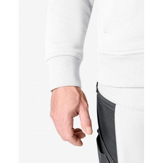 Eugen, sweater met rits, wit Eugen, sweater met rits, wit