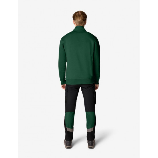 Eugen, sweater met rits, groen