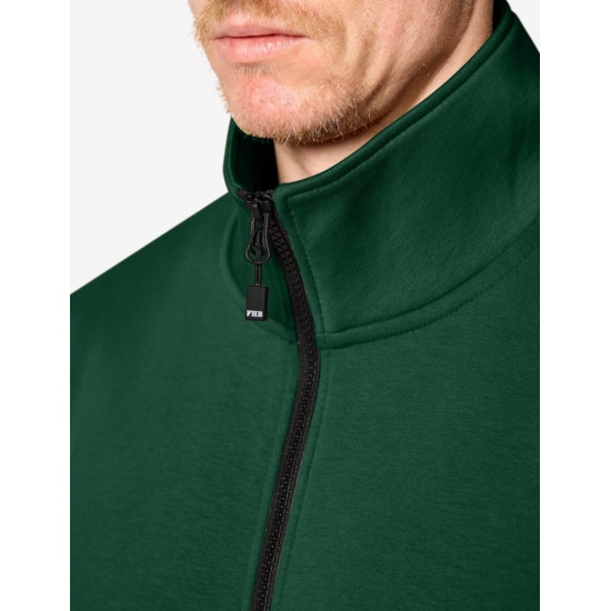 Eugen, sweater met rits, groen