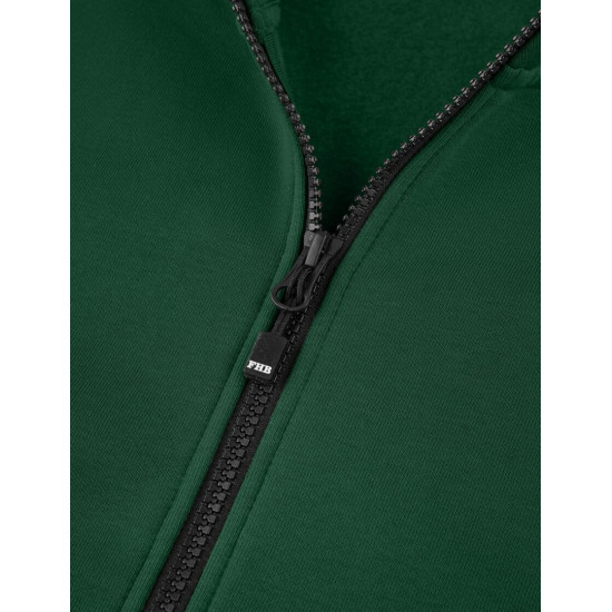 Eugen, sweater met rits, groen