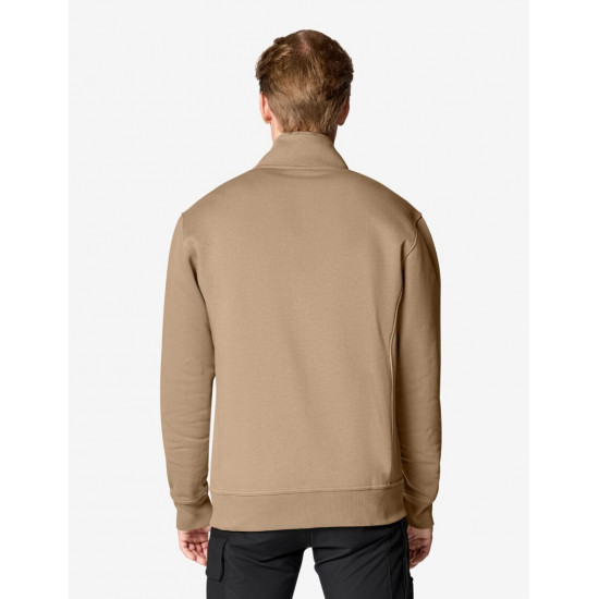 Eugen, sweater met rits, beige