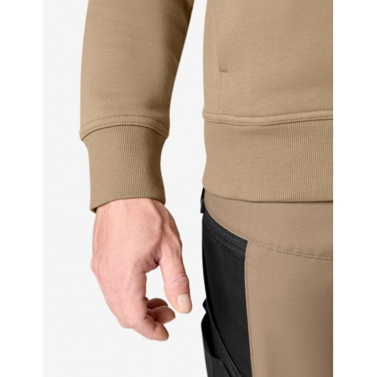 Eugen, sweater met rits, beige