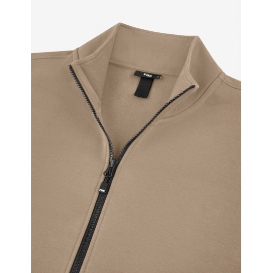 Eugen, sweater met rits, beige