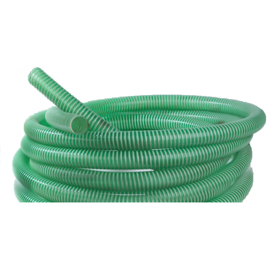 Zuigslang 32 mm.(1 1/4") groen (p/mtr.) Zuigslang 32 mm.(1 1/4") groen (p/mtr.)