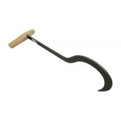 De Wit strohaak met houten handgreep rechts model De Wit strohaak met houten handgreep rechts model