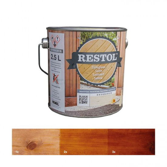 Restol houtolie zijdeglans (5 Ltr.) bruin