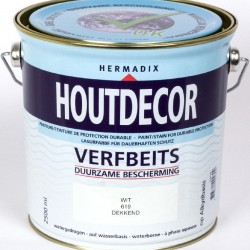 Hermadix Houtdecor Verfbeits (2,5 Ltr.) 619 wit