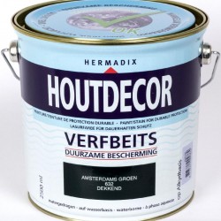 Hermadix Houtdecor Verfbeits (2,5 Ltr.) 632 amsterdams groen