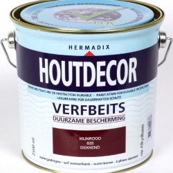 Hermadix Houtdecor Verfbeits (2,5 Ltr.) 633 wijnrood