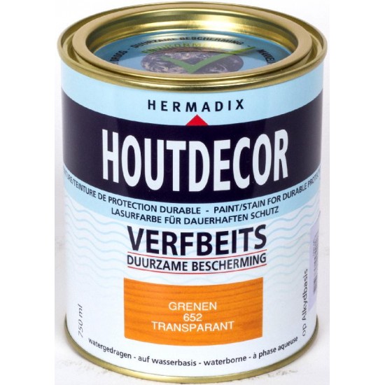 Hermadix Houtdecor transparante beits 652 (750 ml.) grenen