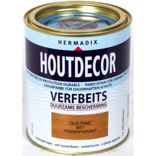 Hermadix Houtdecor transparante beits 657 (750 ml.) old pine