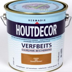 Hermadix Houtdecor transparante beits (2,5 Ltr.) 653 eiken