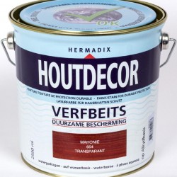 Hermadix Houtdecor transparante beits (2,5 Ltr.) 654 mahonie
