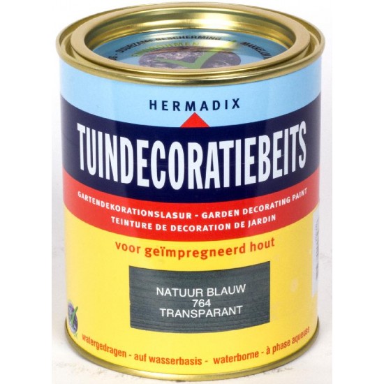 Hermadix Tuindecoratiebeits (750 ml.) 764 natuur blauw