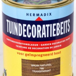 Hermadix Tuindecoratiebeits (750 ml.) 766 bruin (naturel)