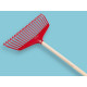 Bladhark fiskars rood met houten steel 150x2,4 cm Bladhark fiskars rood met houten steel 150x2,4 cm